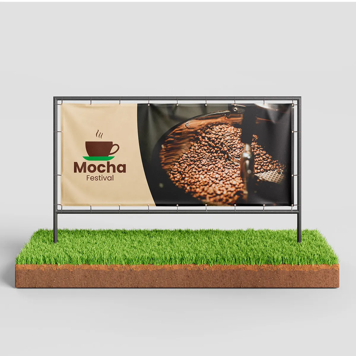 Mocha molinó grafika – nagyméretű reklámanyag