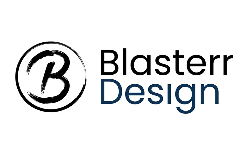 Blasterr Design logó – saját márka arculatterv