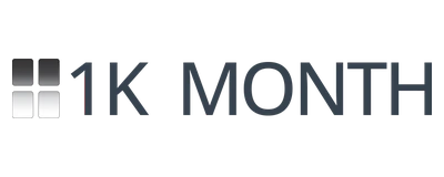 1K MONTH személyre szabott poszter webshop referencia logója