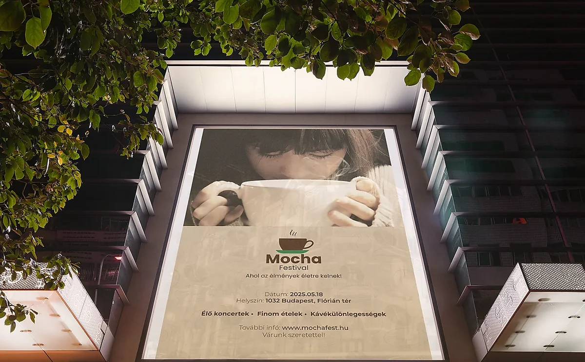 Mocha Festival citylight poster mockup